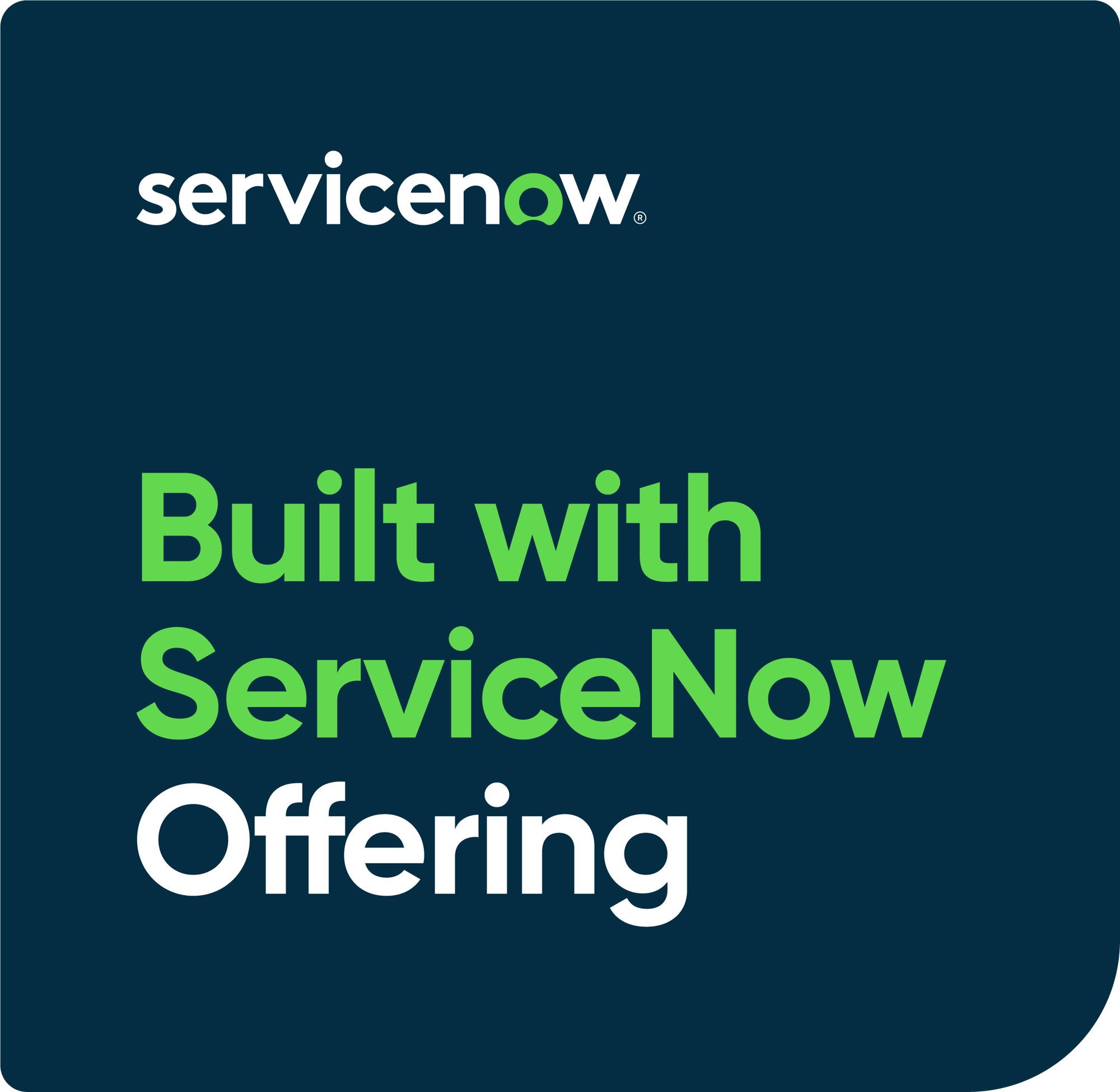 Built with ServiceNow Offering