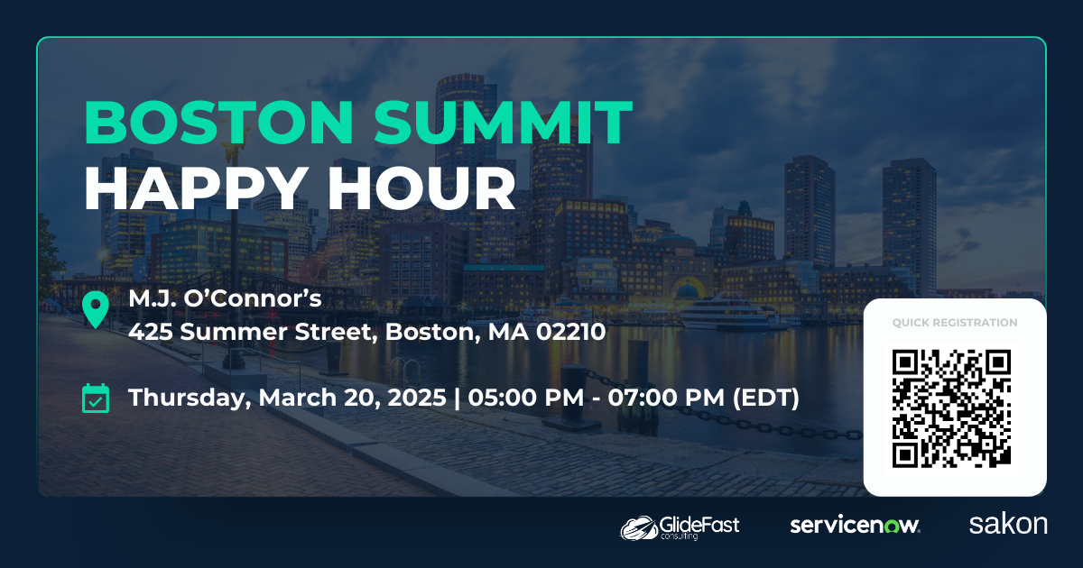 ServiceNow Summit - Boston Happy Hour