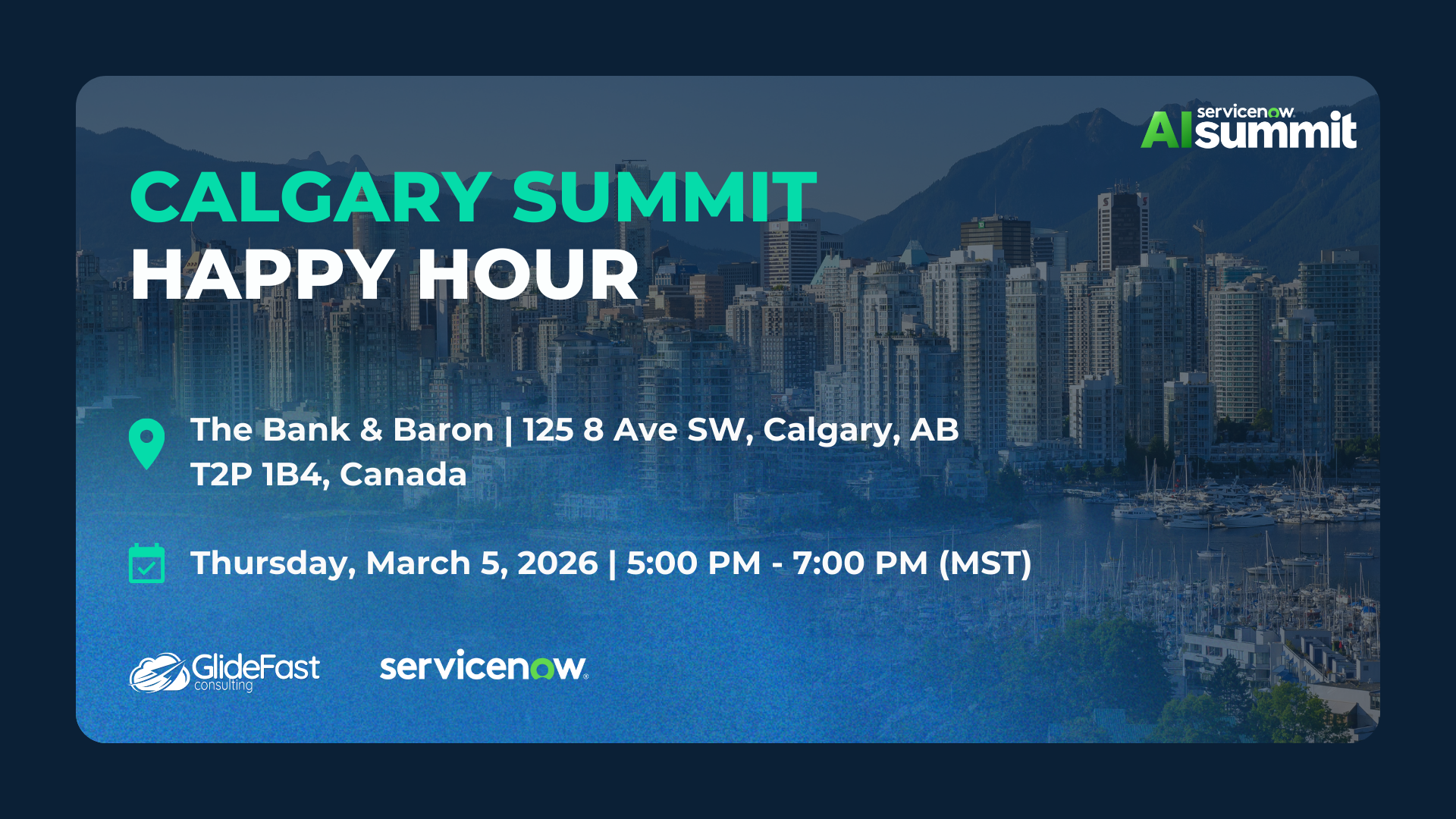 Calgary Summit Happy Hour Calgary Summit Happy Hour