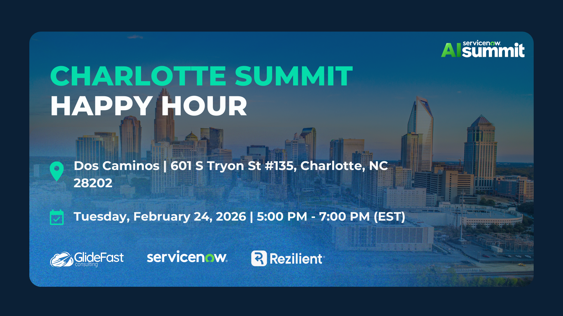 Charlotte Summit Happy Hour