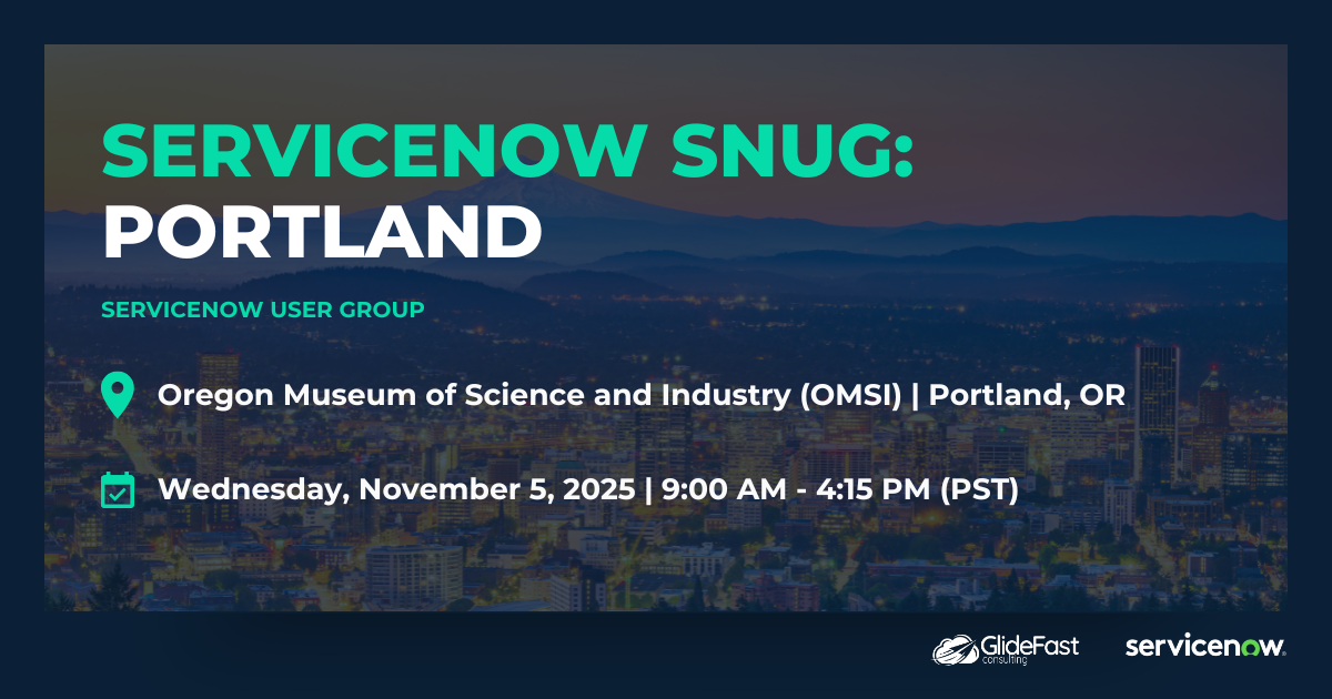 ServiceNow SNIG: Portland